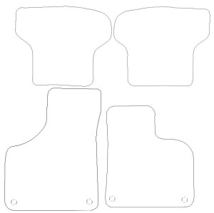 Audi A3 Graphite - Luxury Mats 4 Clips (SS7053)