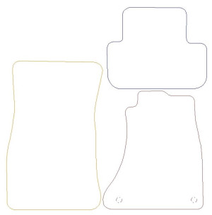 Audi A4 Graphite - Luxury Mats 2 Clips (SS7057)
