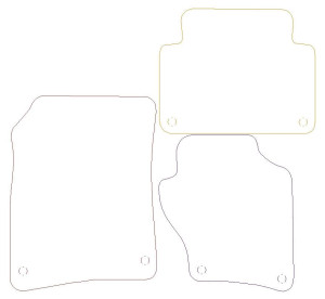 Audi Q7 Graphite - Luxury Mats 8 Clips (SS7064)