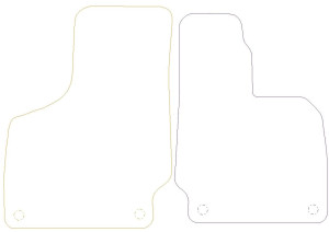 Audi TT Graphite - Luxury Mats 4 Clips (SS7065)