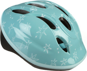 Halfords Blue Stars Kids Helmet, 46-54cm