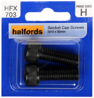 Halfords Socket Cap Screw M10 x 30mm (FIXG158)