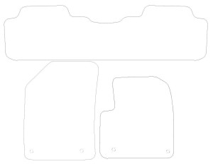 Citroen C5 Graphite - Luxury Mats 4 Clips (SS7106)