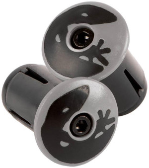 Lizard Skins DSP Bar Tape Plugs, Cool Gray