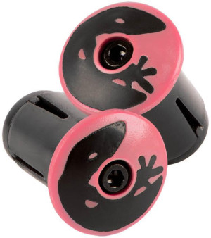 Lizard Skins DSP Bar Tape Plugs, Neon Pink