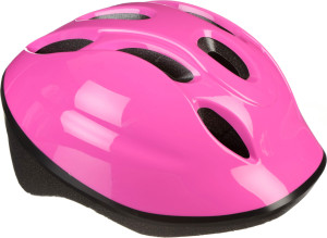 Halfords Plain Pink Kids Helmet, 46-54cm