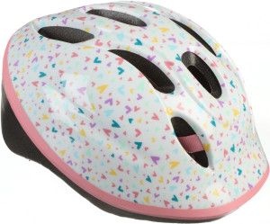 Halfords Multi Colour Hearts Kids Helmet, 46-54cm
