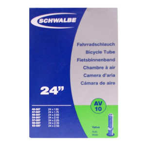 Schwalbe Bike Inner Tube, 24 inch x 1.5 - 2.5 inch (AV10)