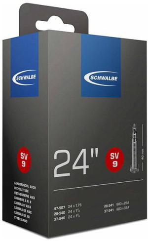 Schwalbe Bike Inner Tube, 24 inch x 1 3/8 - 1.75 inch (SV9)