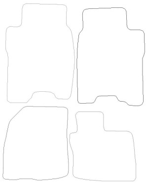 Honda Civic Graphite - Luxury Mats 0 Clips (SS7153)