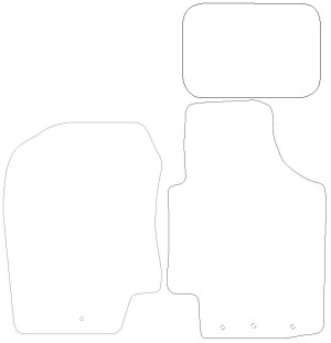 Hyundai I-20 Graphite - Luxury Mats 4 Clips (SS7164)