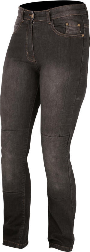 Weise Tundra Denim Womens Motorcycle Jeans - Black, 10
