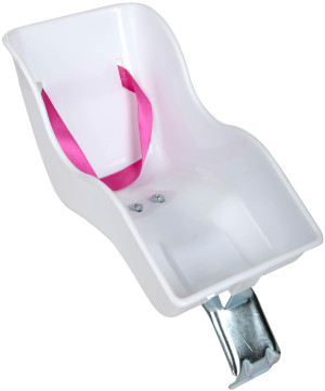 Halfords Kids Bike Doll Seat (White)| Kids Bike Accessory