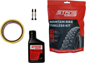 Stans No Tubes Mountain Bike Tubeless Kit, 33mm Tape/44mm valve