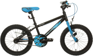 Apollo Firecracker Kids Bike 16" Wheel - Black/Blue (5-9 years)