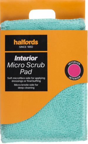 Interior Micro Scrub Pad 1/2 Scrub, 1/2 Microfibre