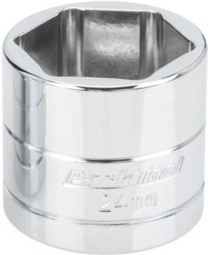 Park Tool 3/8 inch Flat-Faced Socket, 24mm