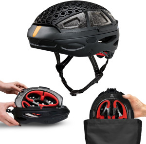 Newlane Folding Commuter Helmet, Medium 56-61cm, Orange