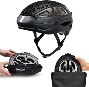 Newlane Folding Commuter Helmet, Medium 56-61cm, White