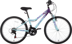Apollo Vivid Junior Mountain Bike 24" Wheel - Blue/Purple (8-12 years)