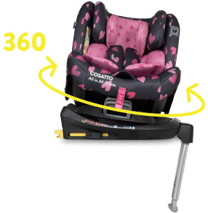 Cosatto All in All Rotate 360 Car Seat - Charcoal Lighthearted