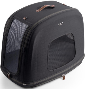 Crispin Impact-Tested Pet Travel Crate - Onyx