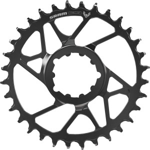 SRAM Eagle 70 T-Type Direct Mount Chainring 3-bolt Black, 34T