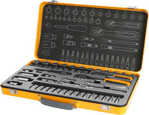 HALFORDS 51PC 1/4 inch & 3/8 inch SOCKET TIN