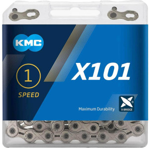 KMC X101 Single Speed Chain, Silver, 112L