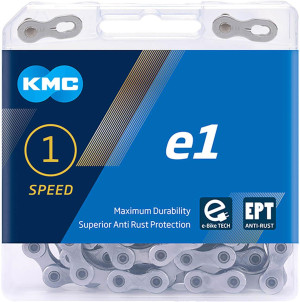 KMC E1 EPT E-Bike Single Speed Chain, Silver, 110L