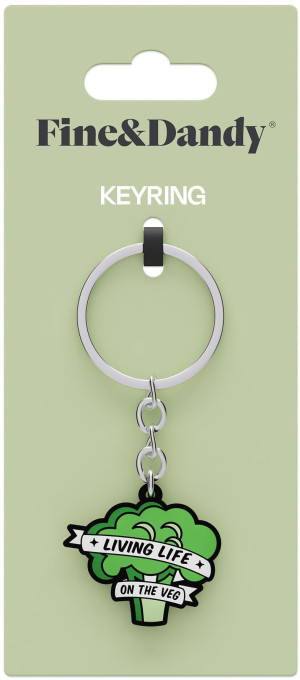 Fine & Dandy Life On The Veg Keyring