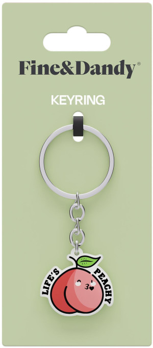 Fine & Dandy Lifes Peachy Keyring