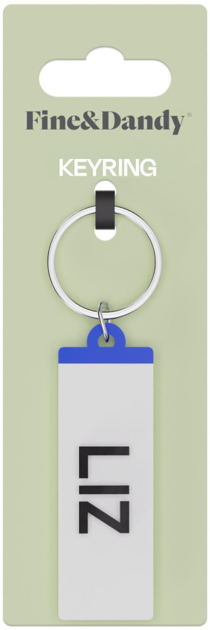 Fine and Dandy Liz Number Plate Keyring