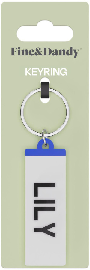 Fine and Dandy Lily Number Plate Keyring
