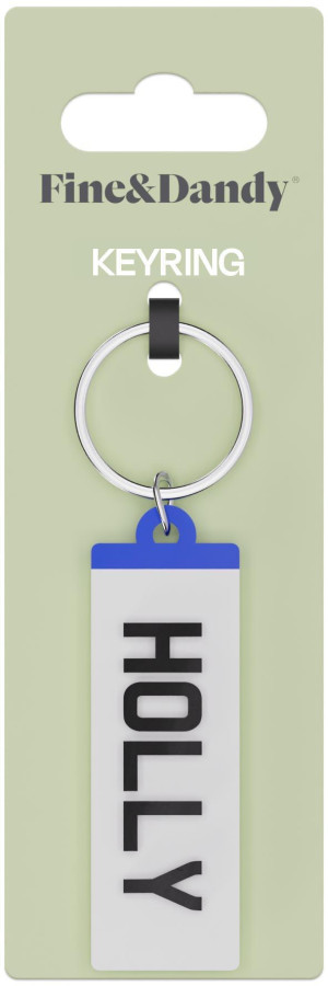 Fine and Dandy Holly Number Plate Keyring