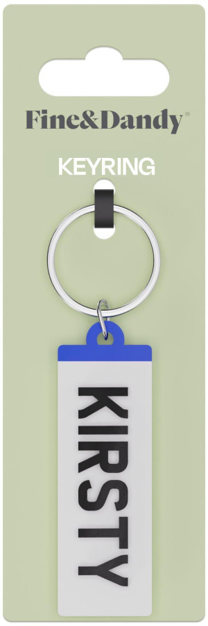 Fine and Dandy Kirsty Number Plate Keyring
