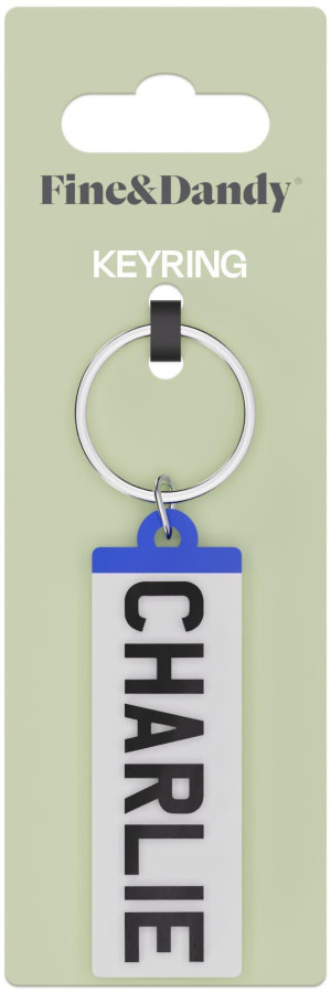 Fine and Dandy Charlie Number Plate Keyring