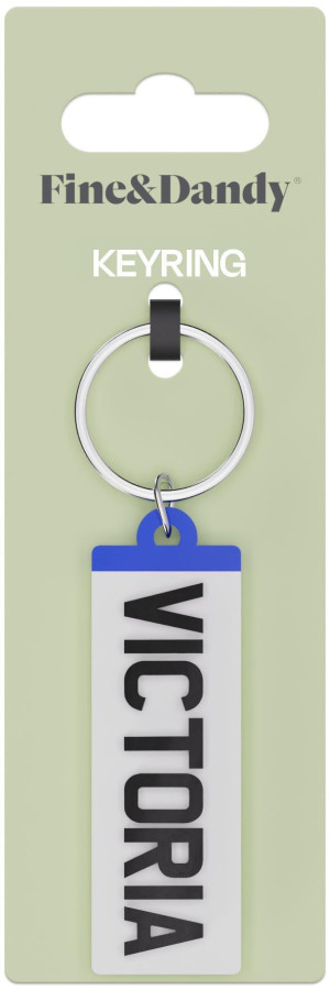 Fine and Dandy Victoria Number Plate Keyring