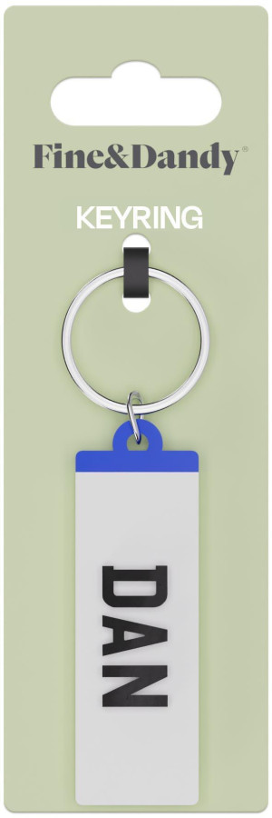 Fine and Dandy Dan Number Plate Keyring