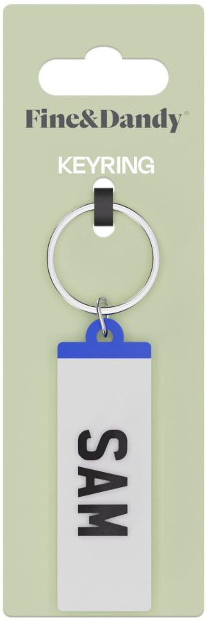 Fine and Dandy Sam Number Plate Keyring