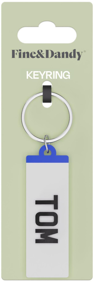 Fine and Dandy Tom Number Plate Keyring
