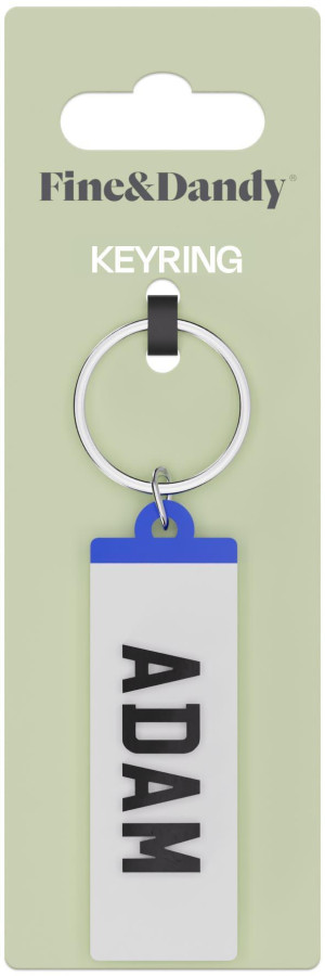 Fine and Dandy Adam Number Plate Keyring