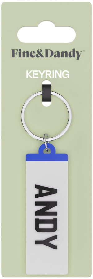 Fine and Dandy Andy Number Plate Keyring