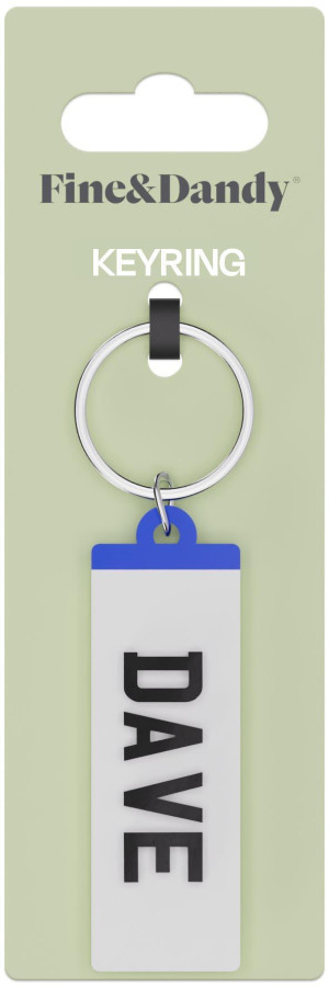Fine and Dandy Dave Number Plate Keyring