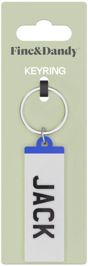 Fine and Dandy Jack Number Plate Keyring
