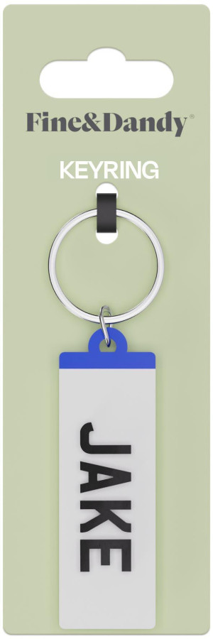 Fine and Dandy Jake Number Plate Keyring
