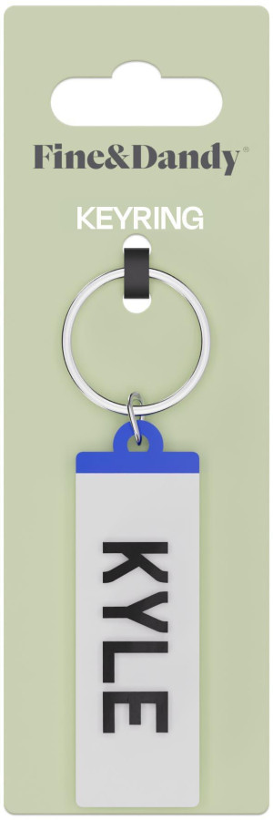 Fine and Dandy Kyle Number Plate Keyring