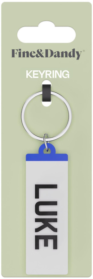 Fine and Dandy Luke Number Plate Keyring