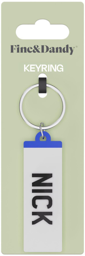 Fine and Dandy Nick Number Plate Keyring