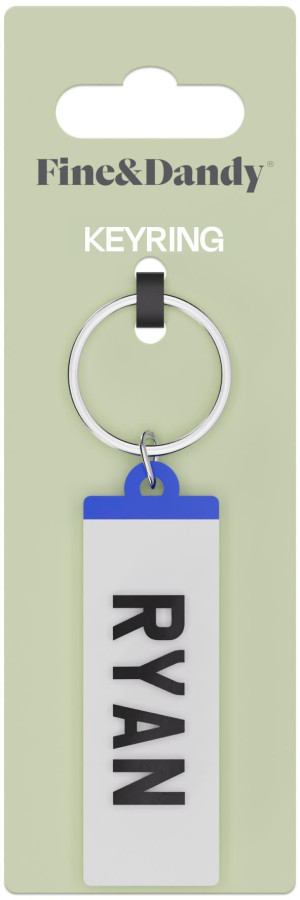 Fine and Dandy Ryan Number Plate Keyring
